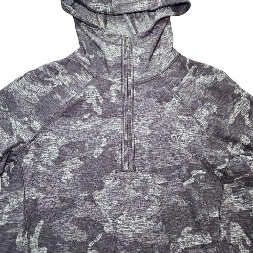 Lululemon Warm Stabilizer 1/2 Zip Hoodie Incognito Camo HTR Black - Picture 4 of 14